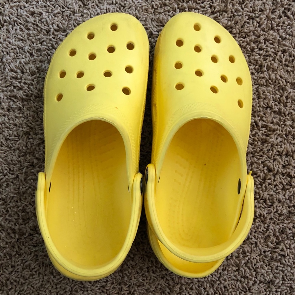 Yellow crocs
